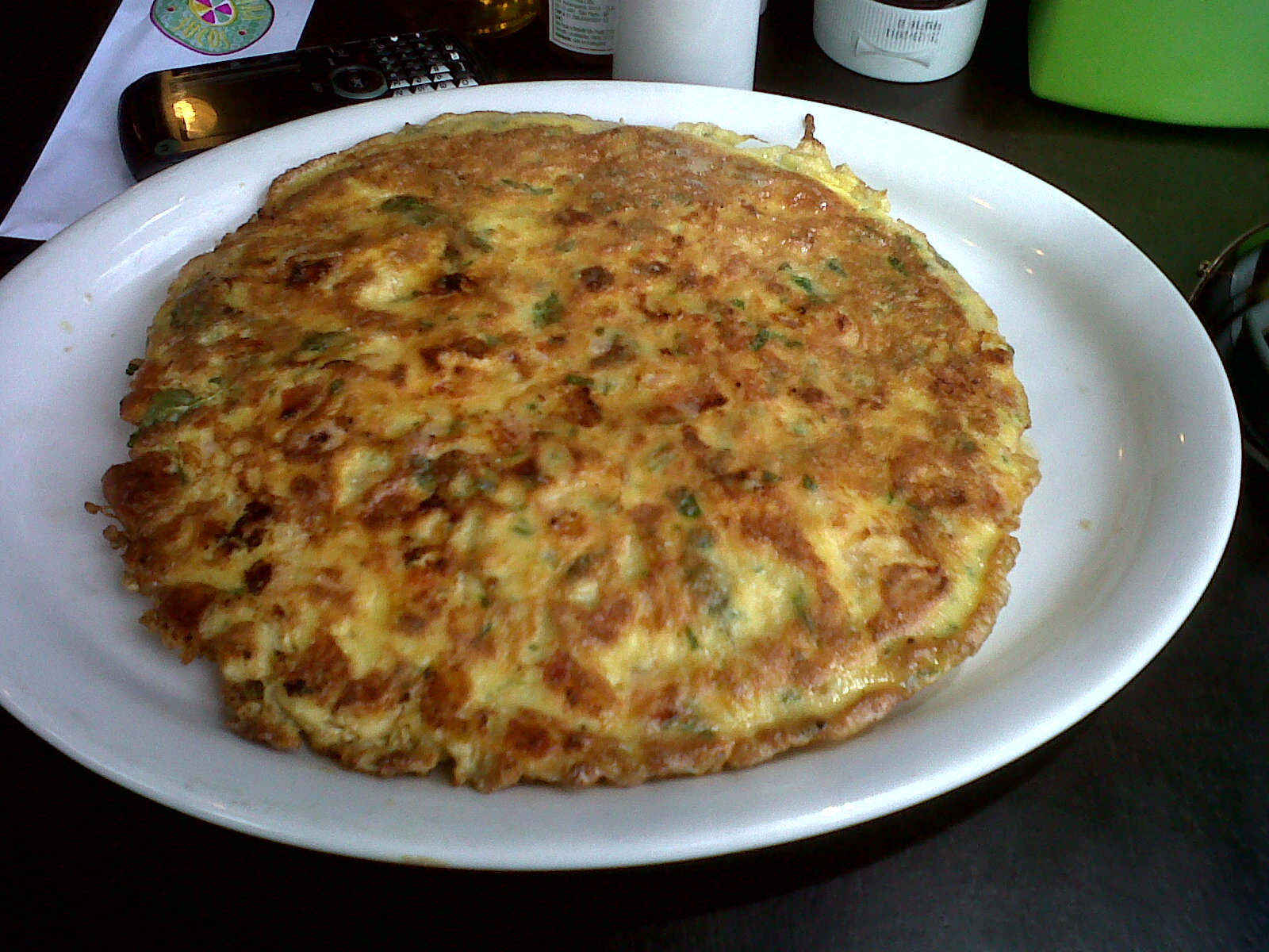 Omeleta Recheada e Flamejada