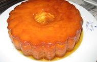 PUDIM DE PÃO COM LARANJA