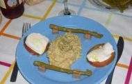 Risotto com espargos e mozzarella