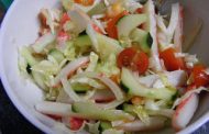Salada de delicias do mar