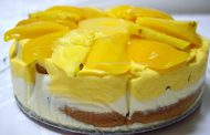 Bolo Gelado de Manga e Ananás
