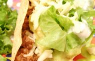 Tacos Mexicanos - Chili de Feijão com Carne e Sour Cream