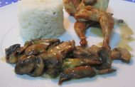 Codornizes com Cogumelos