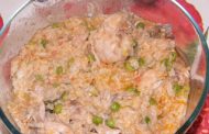 Frango com Ervilhas e Arroz 