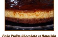 Bolo Pudim Chocolate e Baunilha