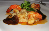 Blini de Mandioca, Camarões e Cogumelos Shitake