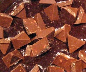 Bolo de Chocolate Toblerone
