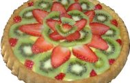 Tarte de morango com kiwi