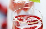 Cocktail de champanhe e morangos