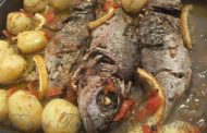 Peixe Assado em Sal Grosso à Minha Moda