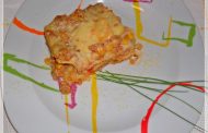 Lasanha de Carne com Cenoura, Milho e Pimentos