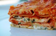 Lasanha de frango, ricotta e legumes