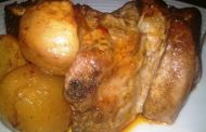 Naco de porco com batatas