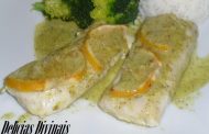 Lombos de Pescada com Molho de Limão e Ervas