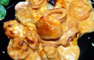Lulas e Camarões Gratinados com Béchamel