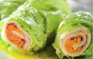 Rolinho de Alface com Peito de Peru