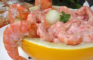 Salada de Camarões e Melão