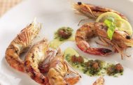 Camarões Grelhados com Pesto Vermelho 