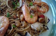 Massa Chinesa com Mariscos 