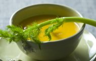 Sopa de abóbora butternut com funcho 
