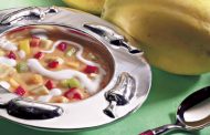 Sopa de Papaia e Iogurte com Macedónia de Frutas 