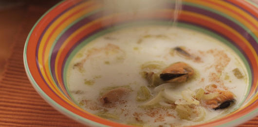 Sopa Aromática de Mexilhão 