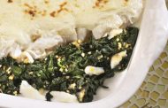 Filetes de Linguado em Cama de Espinafres 