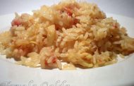 Bacalhau com Tomates e Arroz