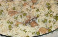 Arroz de Ervilhas e Cogumelos 