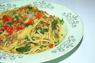 Sopa de Lentilha com Esparguete