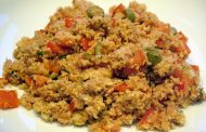 Salada de couscous com vegetais 