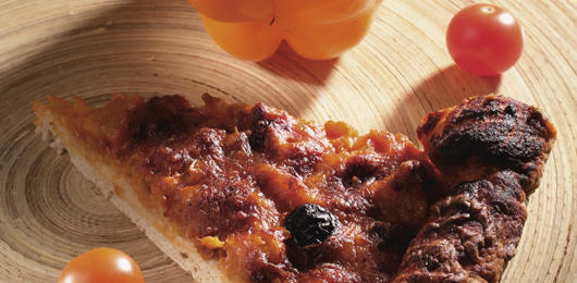 Pizza de Bacalhau com Azeitonas 