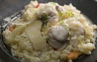 Risotto de tamboril e camarão com funcho 