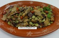 Entrecosto com Favas
