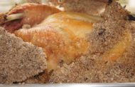 Frango no sal grosso 