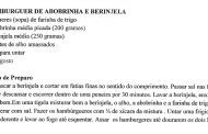 HAMBÚRGUER DE BERINJELA E ABOBRINHA