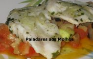 Filetes de Pescada em Cama de Legumes 