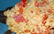 Ovos mexidos com tomates