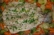Peixe Assado com legumes