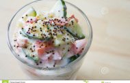 Raita de tomate e pepino 