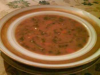 Sopa de Feijão com Couves