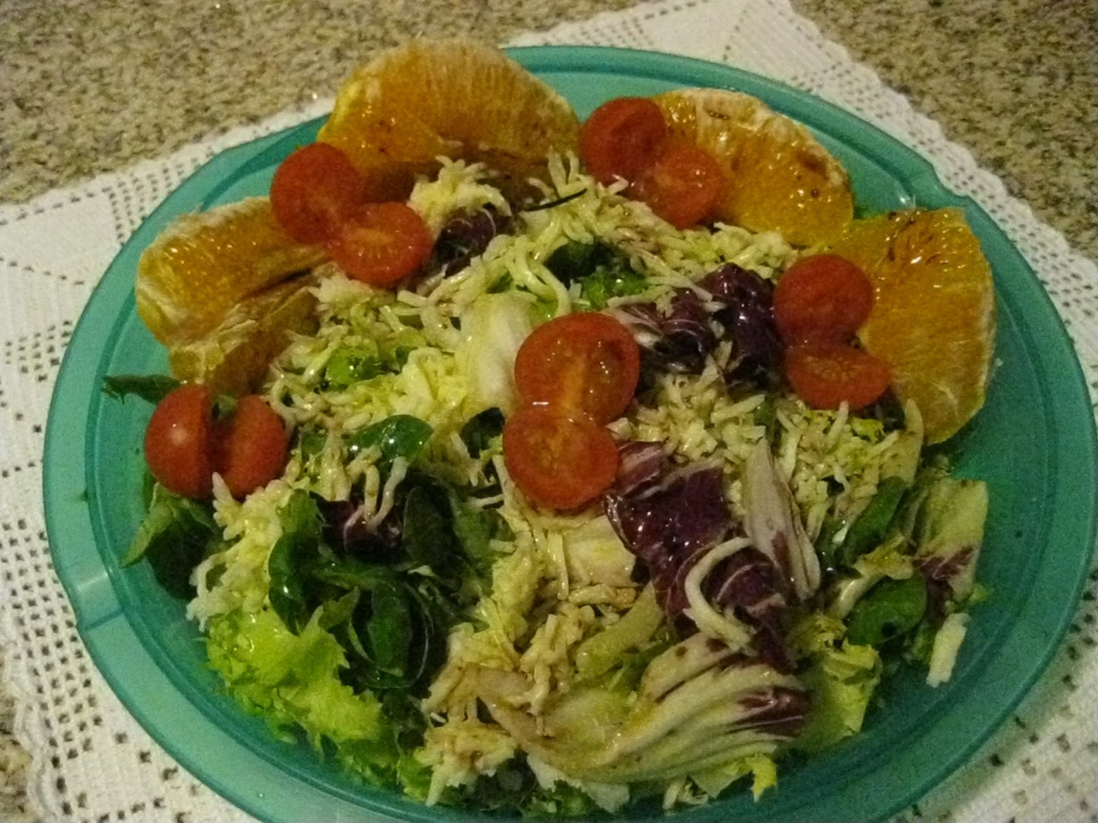 Salada de agrião e laranja 