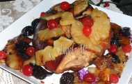 Frango Assado com Frutas