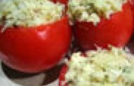 Tomates Recheados com Bacalhau